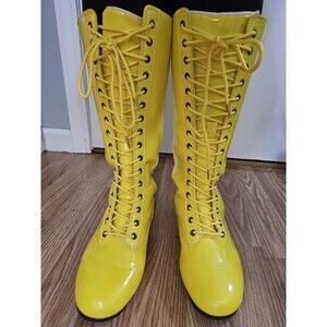 Yellow Adult Costume Boots